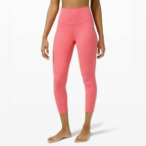 Lululemon align pant 25” cropped pink size 10